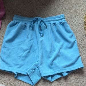 Shein sky blue lounge shorts